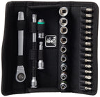WERA 05004018001 8100 SA 8 Zyklop Metric Metal Ratchet Set with Switch Lever, 28 Piece, 1/4" Drive