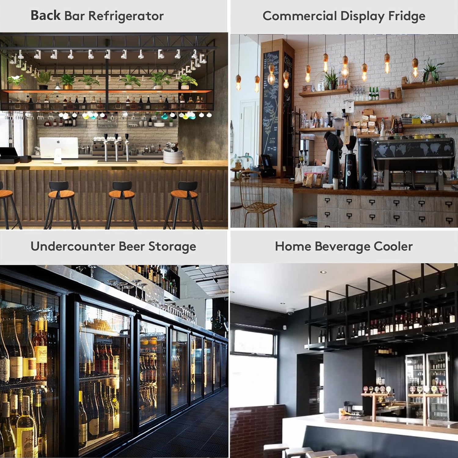 BODEGACOOLER Back Bar Cooler With 2 Glass Doors,7.4 Cu.Ft Commercial Counter Height Beverage Refrigerator,Display Bar Fridge with LED Lighting,21 inch Beverage Cooler for Store,Lobby,Restaurant,Clubs