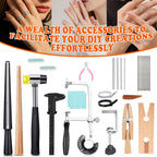 Enkreefi Ring Bender, Ring Bending Tool Set for Spoon Heavy Duty with Jewelry Spoon Making Tool,Multi-Functional DIY Maker Machine
