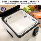 Vesta Precision 12” Chamber Vacuum Sealer, Smart Auto Vacuum Time, Easy-to-Clean System, Commercial-Grade Pump, Deep Chamber for Liquids, Meats, Mason Jars & Sous Vide, V553