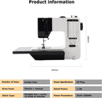 12 Stitches Mini Electric Sewing Machine with Sewing Table and 113 Pcs Sewing Kit Portable Sewing Machine with Dual Speed for Beginners