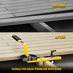 Deck Board Straightener Tool - Heavy Duty Straightener Tool, Quick Install & Foldable Design to Correct Gaps & Misalignment in Seconds, Upgraded