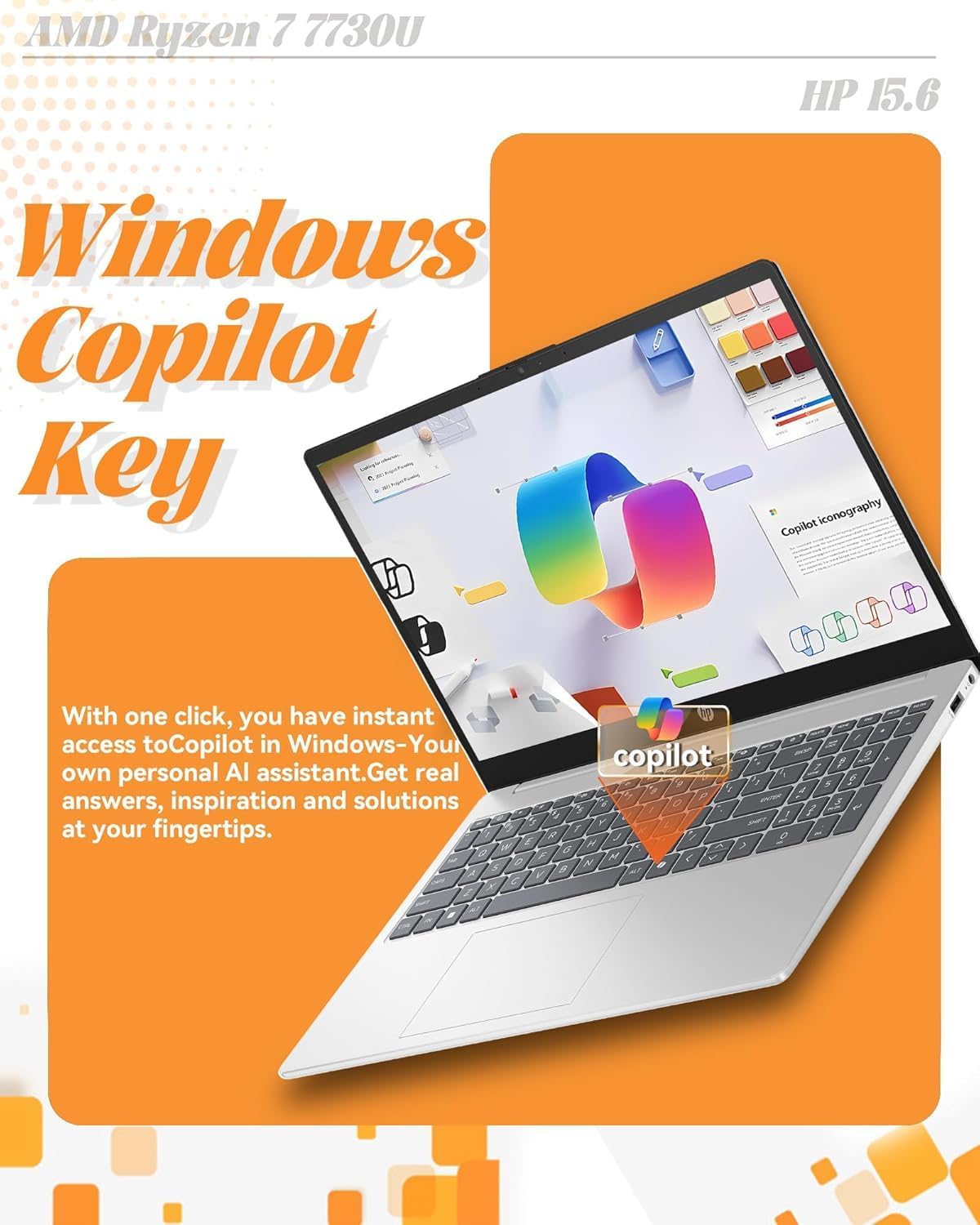 HP 15.6” Laptop | 2026 Edition | 16GB RAM | 256GB SSD | Intel Processor | FHD 1080p | Windows 11 | Wi-Fi 6 & Ethernet | Full-Size Keyboard | Long Battery Life