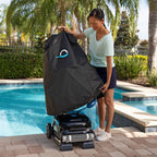 Dolphin Nautilus CC Plus Wi-Fi Automatic Robotic Pool Vacuum Cleaner  Includes Caddy and Classic Cover for Storage and Protection  Ideal for In-Ground Pools up to 50 FT