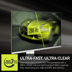 msi MAG 272QPW QD-OLED X28 27-inch 2560 x 1440 (QHD) Gaming Monitor  280Hz  Adaptive-Sync  HDR Ready  HDMI  VGA Port  VESA Mountable  Tilt  4-Side Slim Bezel  0.03ms  White