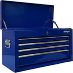 Workington Portable Metal Tool Chest with 6 Drawers, 24" 6-Drawer Tool Chest Cabinet with Ball Bearing Drawer Slides, Steel Tool Storage Box Organizer 4005 Blue