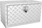 VEVOR Underbody Truck Box, 30"×14"×16" Pickup Storage Box, Heavy Duty Aluminum Diamond Plate Tool Box with Lock and Keys, Waterproof Trailer Storage Box with T-Handle Latch for Truck, Van, Trailer