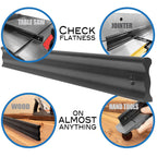 24", 38", 50" Anodized Aluminum Straight Edge Tools with Precision Edge, Check Straightness On Metal Surface Tops & Machinery, Layout Tool for Marking and Scribing Lines