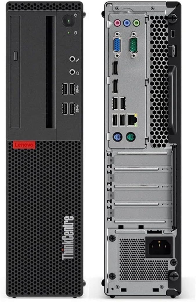 Lenovo ThinkCentre M710S SFF Desktop Computer PC, 6th Gen Core 3.70GHz, 8GB RAM, 256GB SSD, VGA, Keyboard and Mouse, WiFi, BT, Windows 11 Pro (Renewed)