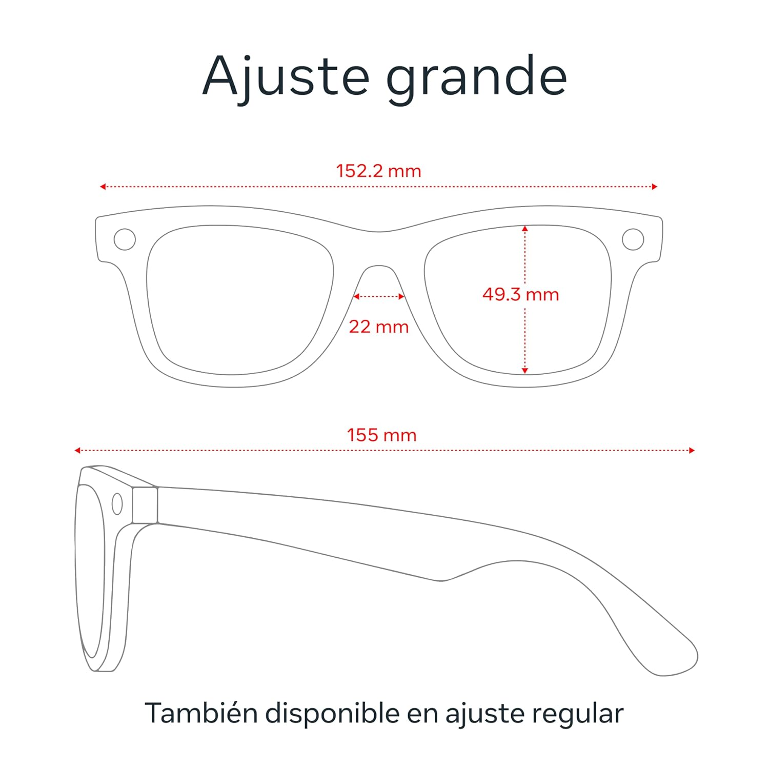 Ray-Ban Meta (Gen 1)  Wayfarer  Matte Black | Smart AI Glasses for Men  Women — 12 MP Camera  Open-Ear Speakers  Video Recording  Bluetooth — Polarized Gradient Graphite Lenses — Wearable Technology