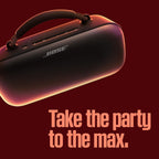 Bose SoundLink Max Bluetooth Speaker - Portable Wireless Party Speaker  IP67 Waterproof  Rope Handle  Up to 20 Hours of Playtime  USB-C  Built-in 3.5mm AUX Input  Black