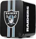 Ukonic NFL Las Vegas Raiders 15-Can Mini Fridge 10L – AC/DC Powered, Official Team Colors & Logo, Portable Cooler for Tailgates, Home, Office, or Car