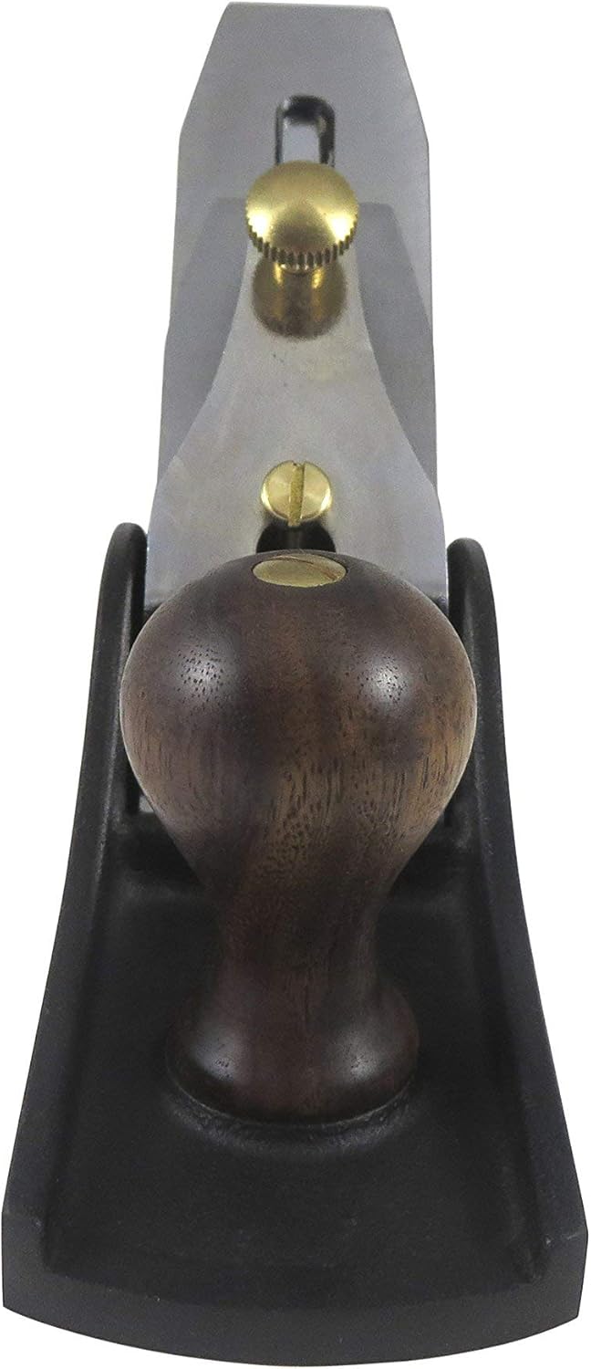 Taytools 469614 Smoothing Bench Hand Plane #4, 9-3/4 Inch Sole, Ductile Cast Body, Lapped Sides and Bottom, Blade RHC 55-60, Sapele Handle and Tote