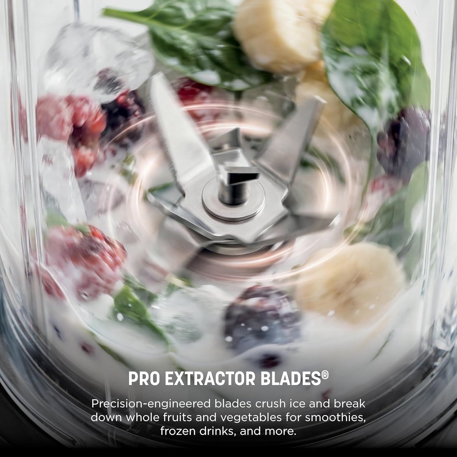 Ninja Blender | Nutri Pro | Auto IQ Blend | Smoothies, Shakes, Frozen Drinks, Salsa, Dips | Includes (2) 24 oz. To-Go Cups & Spout Lids | Crushes Ice, Fruit & Veggies |1100 Peak Watt | Silver | BN401