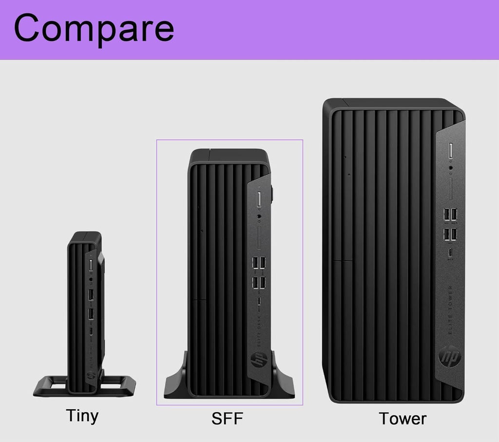 HP Desktop PC Elite SFF G9| 6-core 5GHz Ryzen-5 Processor(1.3 Times Faster Than Intel i7-1255U) | DDR5 RAM | WiFi| Bluetooth| HDMI  USB  RJ-45| Windows 11 Pro| Wired KB & Mouse (32GB RAM & 1TB SSD)