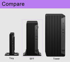 HP Desktop PC Elite SFF G9| 6-core 5GHz Ryzen-5 Processor(1.3 Times Faster Than Intel i7-1255U) | DDR5 RAM | WiFi| Bluetooth| HDMI  USB  RJ-45| Windows 11 Pro| Wired KB & Mouse (32GB RAM & 1TB SSD)
