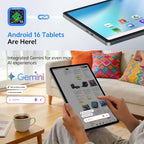 Tablet 11 inch, Android 16 Tablet with Octa-Core Processor, 20GB RAM 128GB ROM 1 TB Expandable, 1280x800 IPS Touch Screen, GPS, 8H Battery, WiFi 6, BT 5.2, 8MP+13MP Dual Camera (Gray)