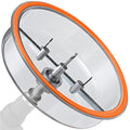 Jonard Tools AHC-10, Professional Grade Round Hole Saw Cutter, Includes Dust Shield and Case, Cuts Plywood Plasterboard Sheetrock Acrylic Up to 1 1/16” Thick, Adjustable Hole Size 2.2” to 10”, Silver
