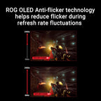 ASUS ROG Strix 27” 1440P OLED Gaming Monitor (XG27AQDMG) - QHD  Glossy OLED  240Hz  0.03ms  Custom Heatsink  Anti-flicker Uniform Brightness  G-SYNC Compatible  99% DCI-P3  DisplayWidget  3yr warranty