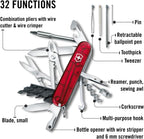 Victorinox Cyber Tool M 32 Functions Swiss Army Medium Pocket Knife with Fold-Out Bit Case, Ruby