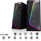 TechMagnet HP G4 Desktop Computer PC AMD Pro A10-9700 R7 8GB RAM 256GB SSD 24 Inch Curved Monitor RGB Speaker RGB Keyboard with AI-Enabled Copilot Key Mouse 2X ARGB Fan WiFi Windows 11 Pro (Renewed)