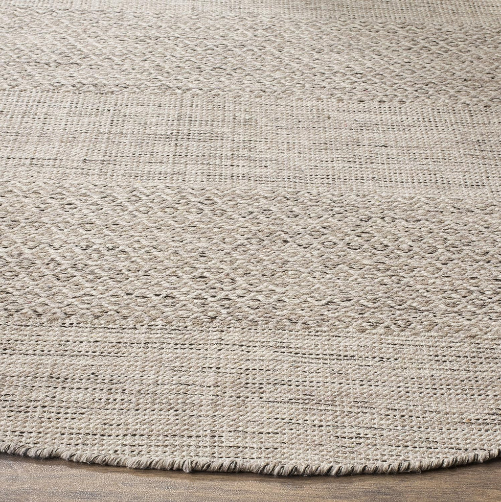 SAFAVIEH Montauk Collection Area Rug - 9' x 12', Ivory & Steel Grey, Handmade Flat Weave Boho Farmhouse Cotton Tassel Fringe, Ideal for High Traffic Areas in Living Room, Bedroom (MTK330M)