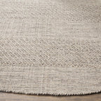 SAFAVIEH Montauk Collection Area Rug - 9' x 12', Ivory & Steel Grey, Handmade Flat Weave Boho Farmhouse Cotton Tassel Fringe, Ideal for High Traffic Areas in Living Room, Bedroom (MTK330M)