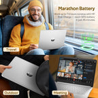 HP Stream 14" HD Laptop with AI Copilot  Intel Processor N150  4GB RAM  1.12TB Storage (128GB UFS + 1TB Docking Station Set)  Intel Graphics  1 Year Office 365  Wi-Fi 6  Win 11  Silver