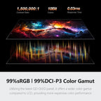 INNOCN 27" OLED 2K QHD 2560 x 1440p 500Hz Gaming Monitor  Gaming Console Ready  VRR  G-SYNC Compatible  HDR 500  0.03ms  FPS/RTS  HDMI 2.1  DP  Speaker  Pivot Adjustable Stand - GA27M1Q