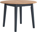 Signature Design by Ashley Gesthaven Modern Dining Drop Leaf Table with 4 Legs, Light Brown & Blue