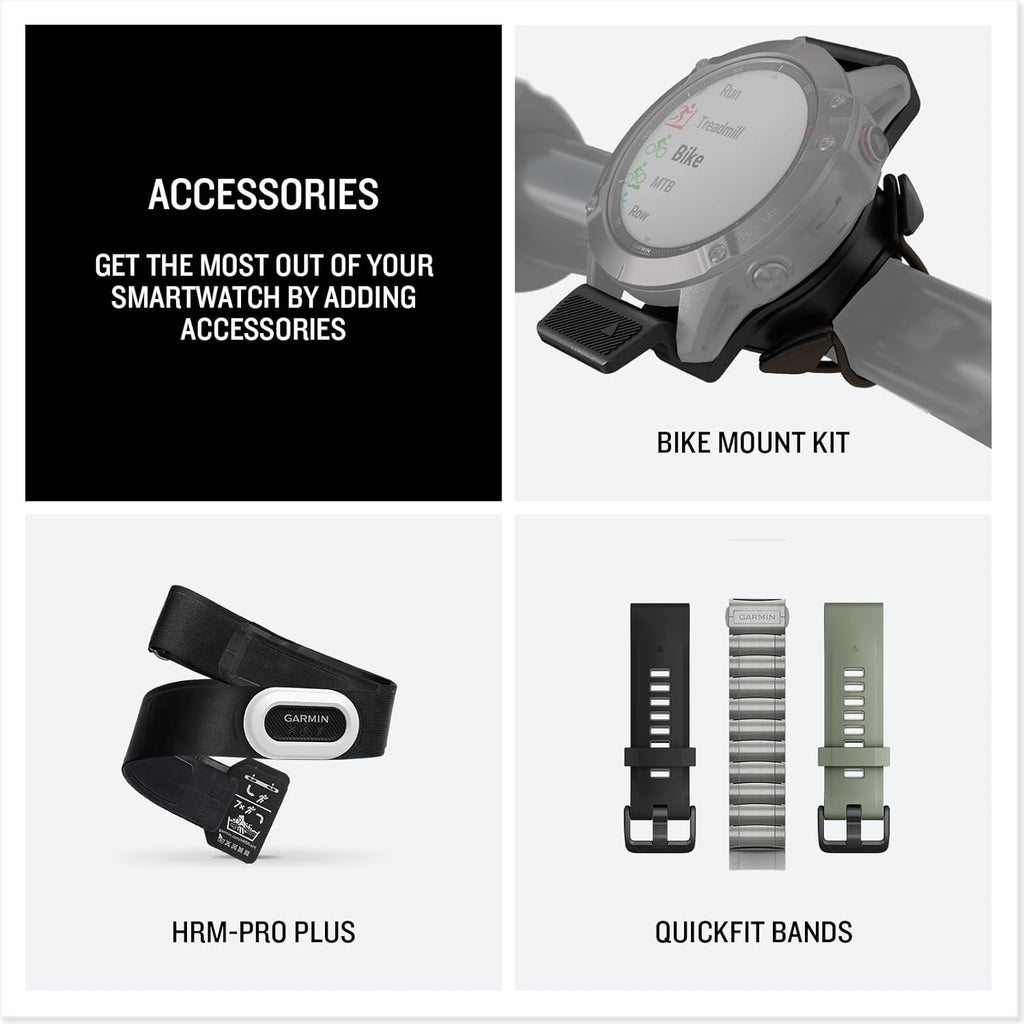 Garmin tactix® 8 51mm  Solar Charged Display  Elite  Premium Tactical GPS Smartwatch  Includes Applied Ballistics Elite™ Solver  Titanium Bezel  Sapphire Lens  40-Meter Dive Rating