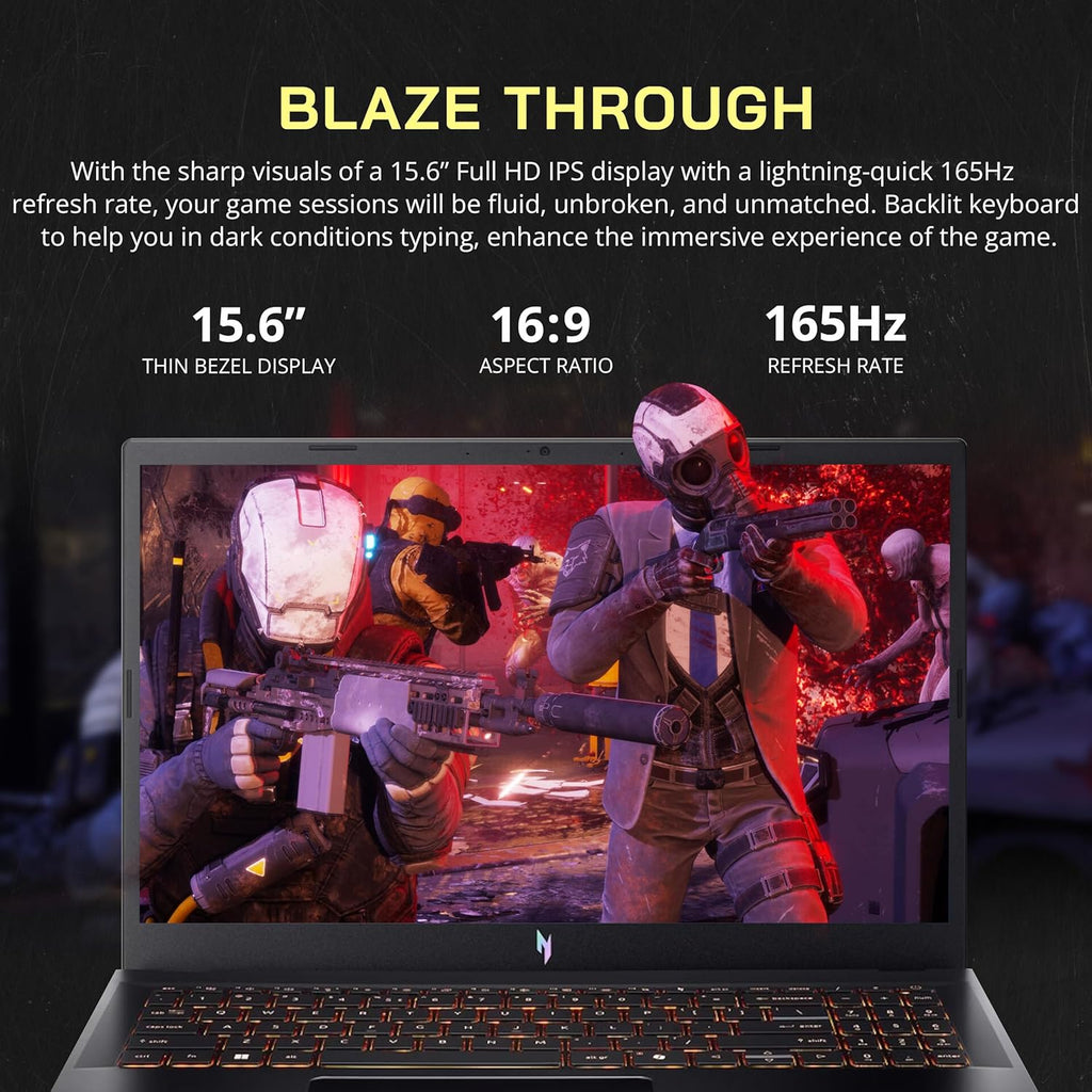 acer Nitro V 15.6" FHD IPS 165Hz Gaming Laptop  Intel Core i5-13420H  NVIDIA GeForce RTX 5050 8GB GDDR7  32GB RAM  1TB SSD  Backlight Keyboard  Wi-Fi 6  Win 11 Pro  Black  1TB Docking Station Set