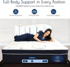 UltraRest 14" Plush Hybrid King/Made In USA/Cool Touch Cover & Cooling Gel Memory Foam/TriZoned Ind Wrapped Coils for Motion Isolation and Pressure Relief/CertiPUR-US Certified/10-Year War