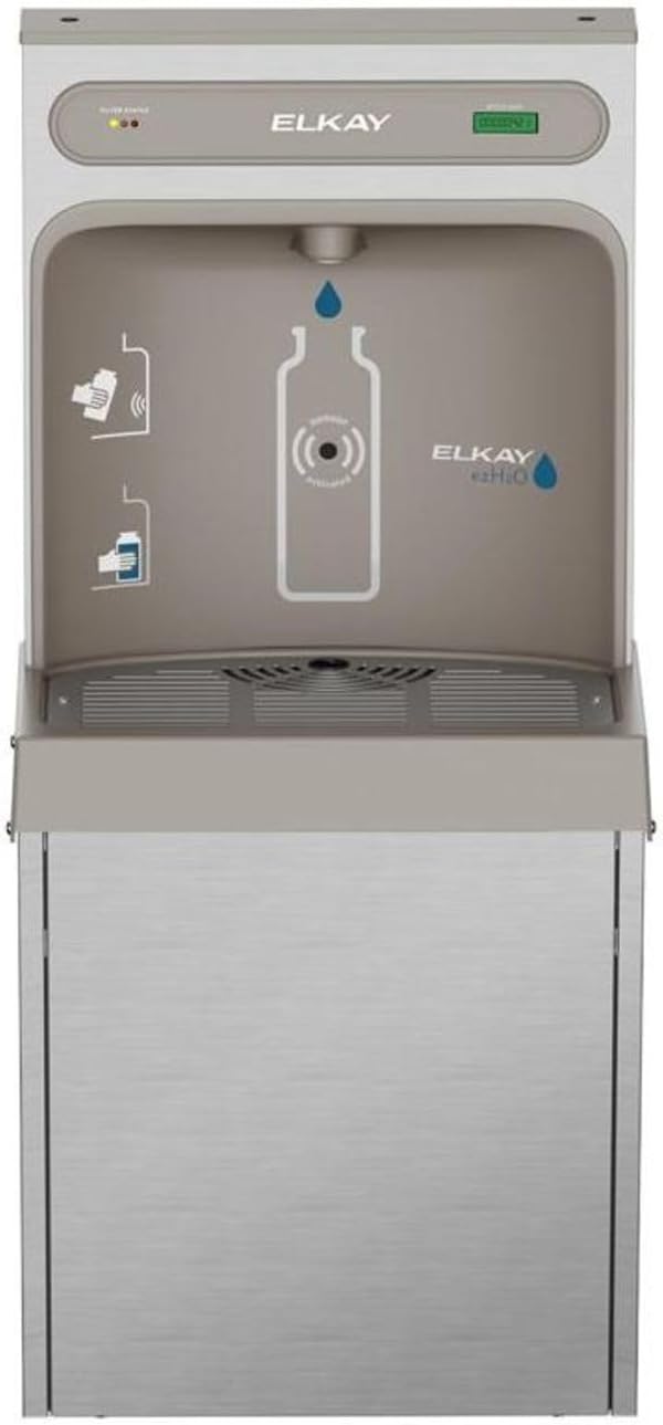 Elkay LZ8WSSSMC ezH2O Refrigerated Surface Mount Bottle Filling Station Filtered 8GPH Stainless Steel