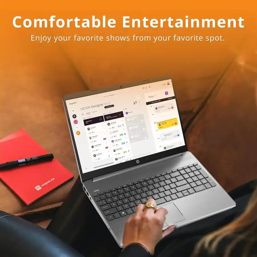 HP 15.6” Laptop | 2026 Edition | 16GB RAM | 256GB SSD | Intel Processor | FHD 1080p | Windows 11 | Wi-Fi 6 & Ethernet | Full-Size Keyboard | Long Battery Life