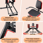 Hip Abduction & Glute Exercise Machine – Home Gym Thigh and Booty Workout Equipment for Women & Men – Compact Abductor Trainer with Adjustable Resistance & 35 lb Resistance Band