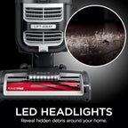 SHARK UV730 Navigator Lift-Away Upright Vacuum, PowerFins HairPro Self-Cleaning Brushroll, HEPA Filter with Anti-Allergen Technology, LED Headlights, Swivel Steering, Gray