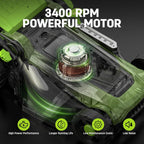 Steelite 16-Inch 1800W Corded Electric Lawn Mower, Powerful Rotary Mower for Medium Lawns, with Grass Collection Bag & Height Adjustment