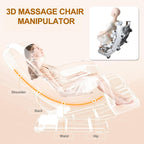 F&G Massage Chair Full Body Zero-Gravity SL Track Massage Chair  5 Level Heating Function and Airbag Massage Foot Rollers Phone Charging