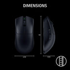 Razer Viper V3 Pro Wireless Esports Gaming Mouse: Symmetrical - 54g Lightweight - 8K Polling - 35K DPI Optical Sensor - Gen3 Optical Switches - 8 Programmable Buttons - 95 Hr Battery - Black