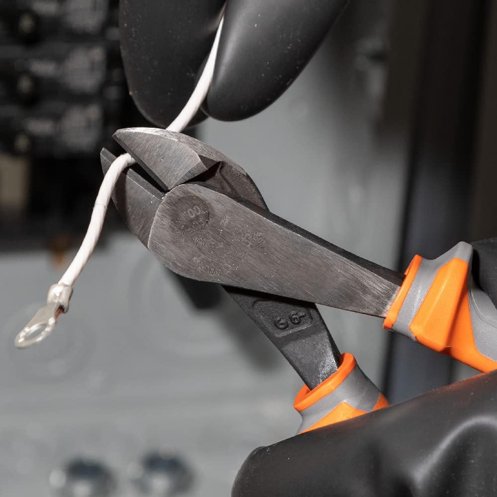 Klein Tools 9420R 1000V Insulated Plier Tool Set, Made in USA, with Long-Nose, Side-Cutting, and Diagonal Cutting Pliers, 3-Piece