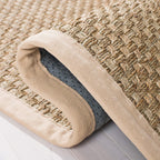 SAFAVIEH Area Rug 8x10 - Natural Fiber Collection - Large - Natural & Beige, Seagrass, Basketweave Pattern (NF114A)