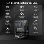roborock Saros 10 Robot Vacuum and Mop, 22,000Pa Suction, AI Obstacle Avoidance, 3.14-inch Ultra Thin, Intelligent Dirt Detection, Zero Tangling Main Brush, Hot Water Mop & Dock Self Cleaning