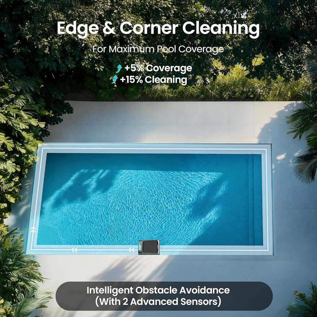 AIPER Surfer S2 Solar Powered Pool Surface Skimmer Robot with APP Support  24/7 Continuous Cleaning  Dual Charging Modes  Smart Obstacle Avoidance  150-um Filtration  OTA Upgrade