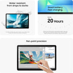 Samsung Galaxy Tab S10 FE 128GB WiFi Android Tablet  Large Display  Long Battery Life  Exynos 1580 Processor  IP68 Water-Resistant  90 Hz Refresh  S Pen for Note-Taking  US Version  Silver