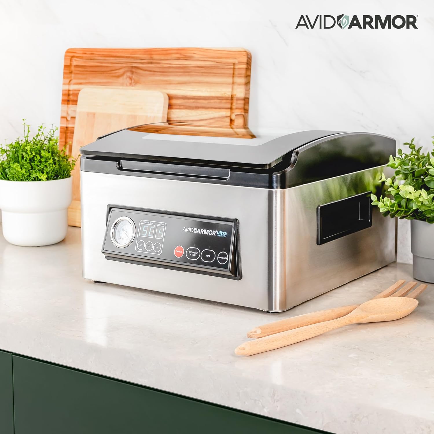 Avid Armor Ultra Series USV32: Premium Chamber Vacuum Sealer Machine High-Performance Vacuum Chamber Sealer for Professional and Home Use, Ideal Commercial Vacuum Sealer Machine for Food Preservation