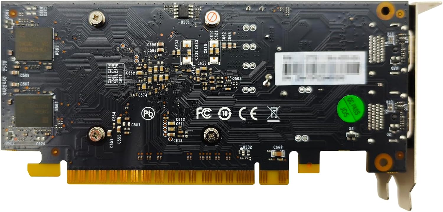 51RISC GT 730 4GB LP Graphics Card, 4 HDMI Ports Low Profile GDDR5 Small Form Factor Video Card for Gaming 8K Display Desktop/Mini PC SFF Video Card (GTX 730 4G 4×HDMI LP)