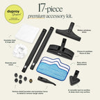 Dupray Neat Plus Steam Cleaner with 17-Piece Accessory Kit. A powerful multi-purpose steamer designed for deep cleaning floors, upholstery, grout, and more. *Kills 99.9% of Bacteria & Viruses