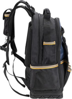 CLC Work Gear PB1133 38 Pocket Molded Base Tool Backpack, Black/Blue