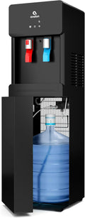 Avalon A6BLWTRCLRBLK Touchless Bottom Loading Cooler Dispenser-Hot & Cold Water, Child Safety Lock, Innovative Slim Design, Holds 3 or 5 Gallon Bottles-UL-Black